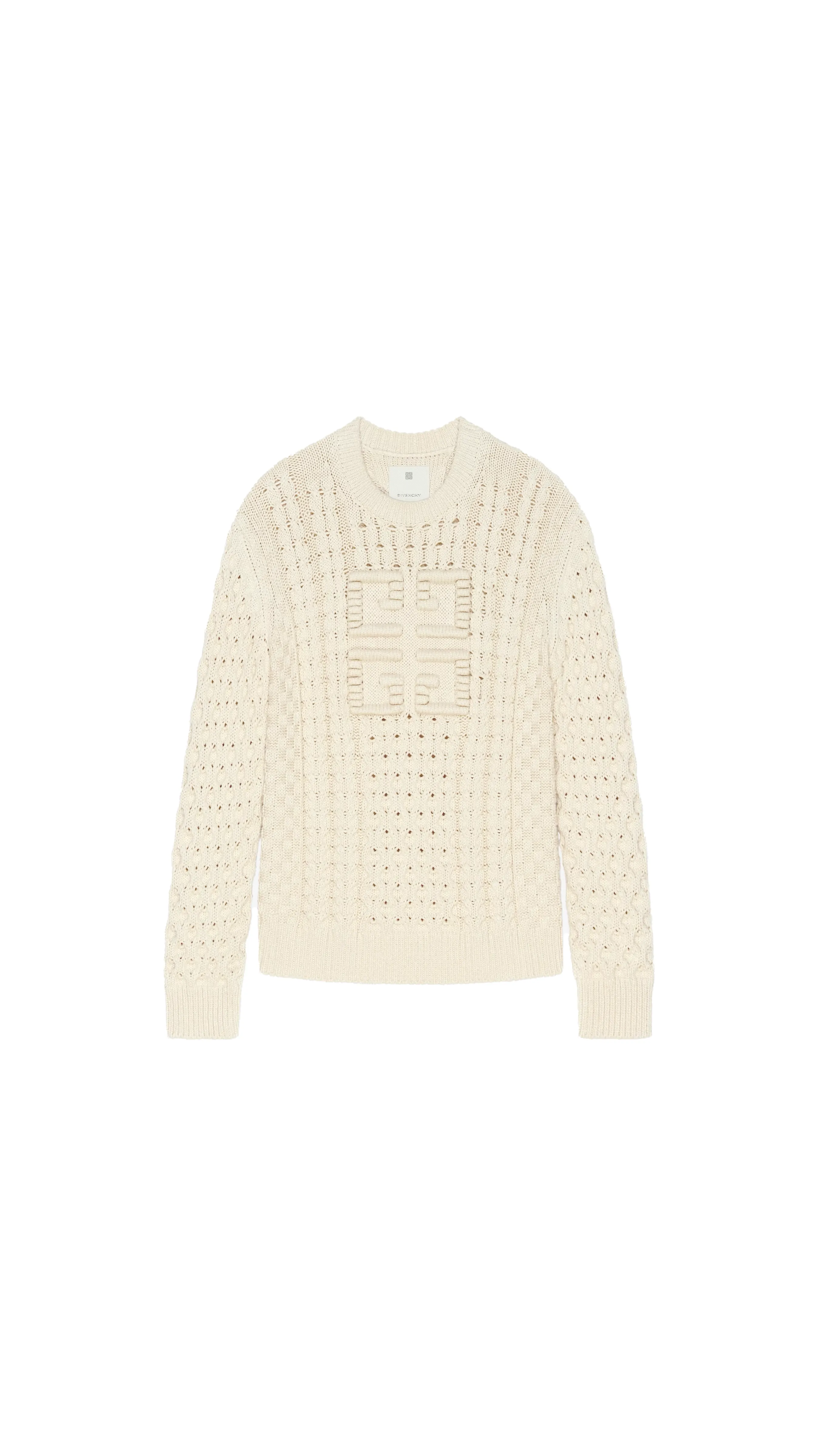 4G Cable-Knit Sweater - Cream