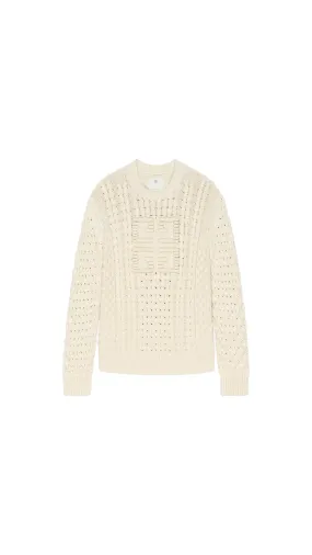 4G Cable-Knit Sweater - Cream