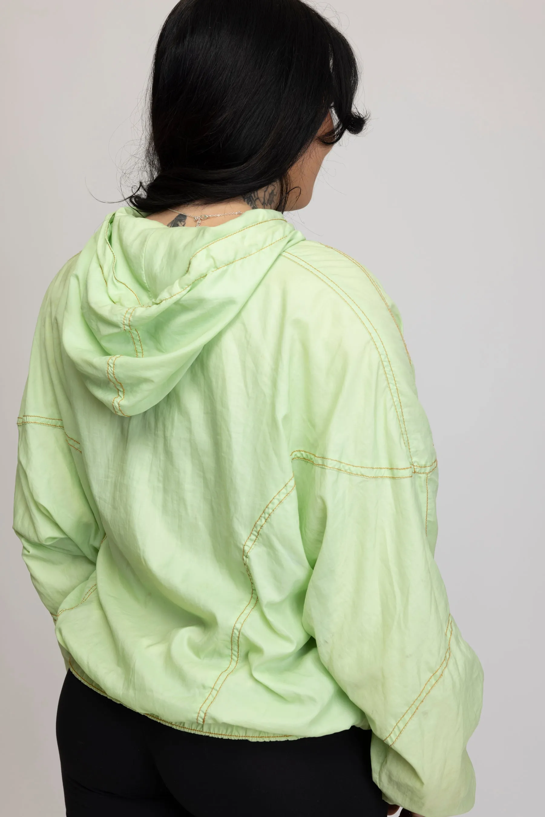 90's Lime Green Track Jacket M/L