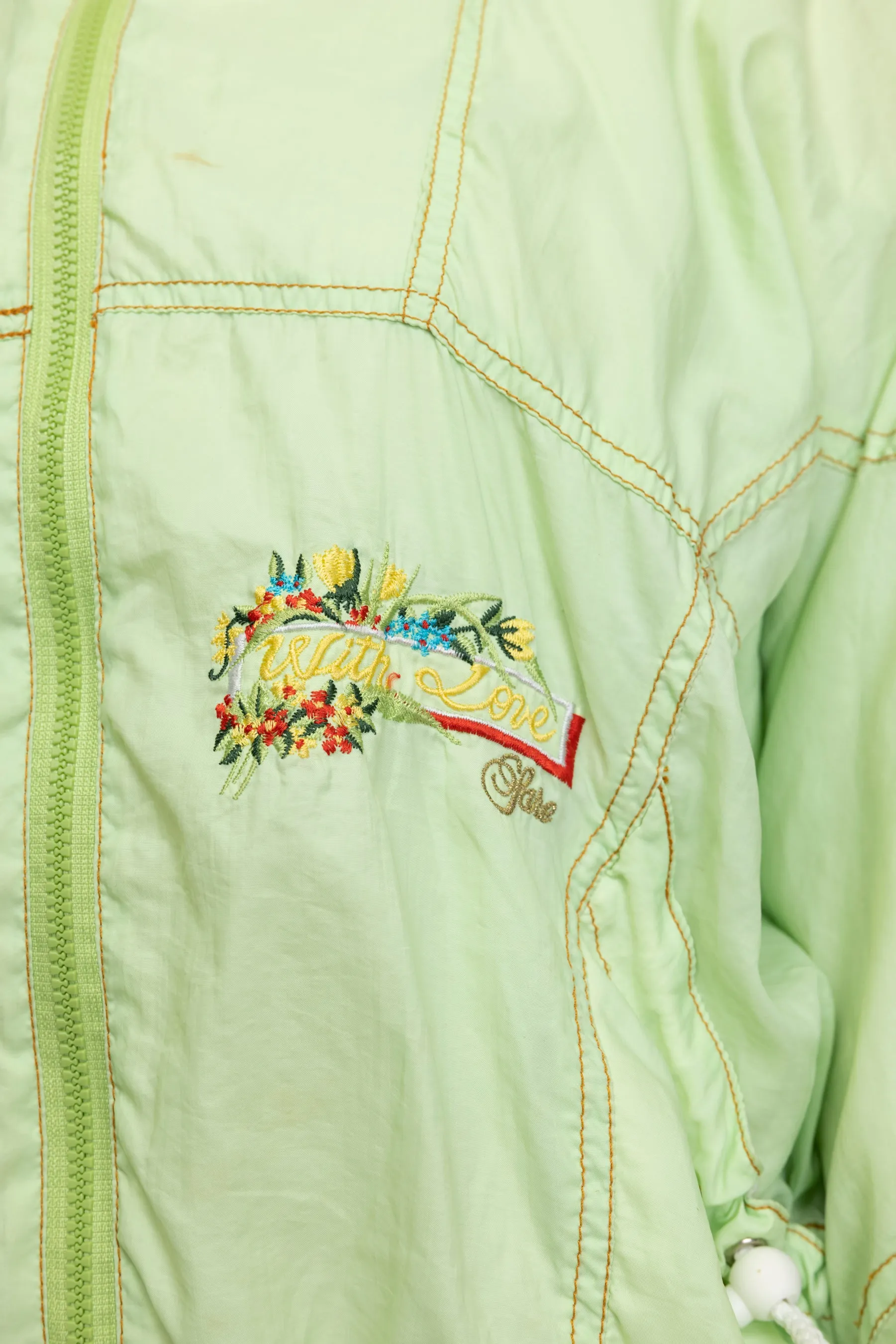 90's Lime Green Track Jacket M/L