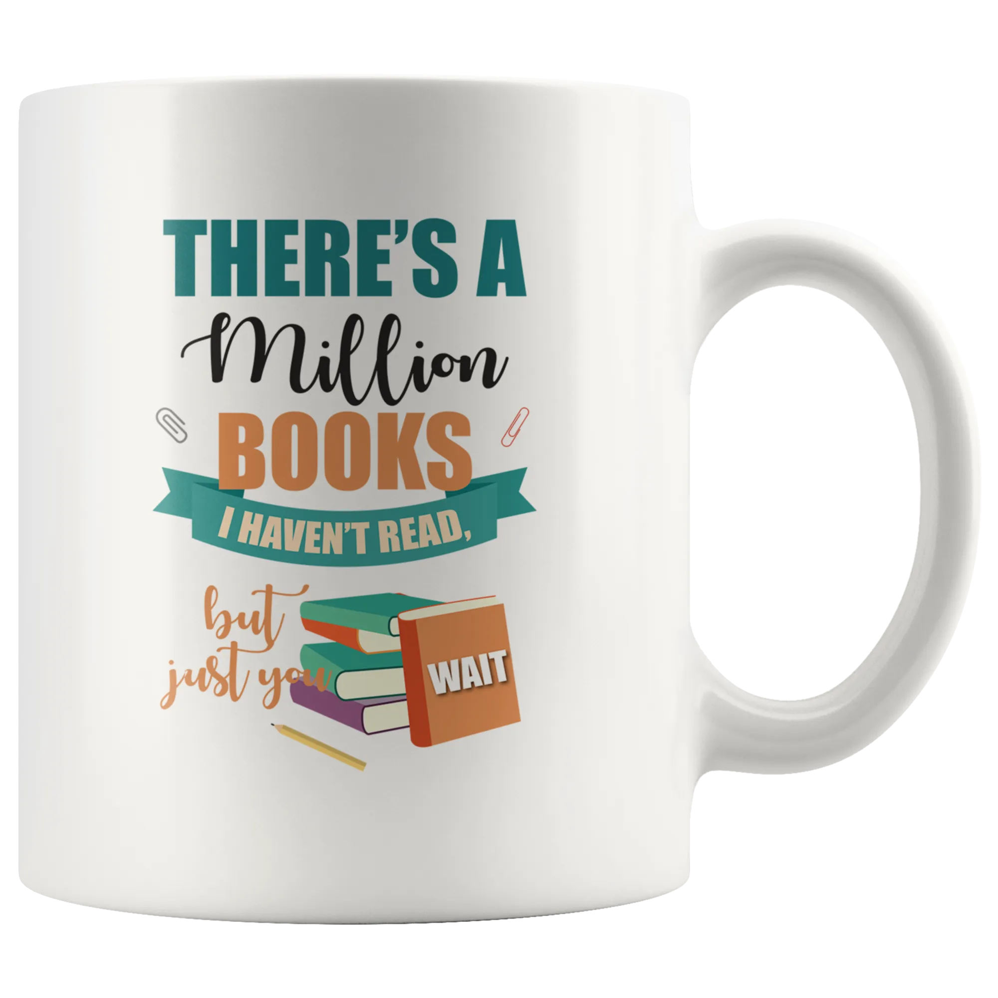 A Million Books Ceramic Mug