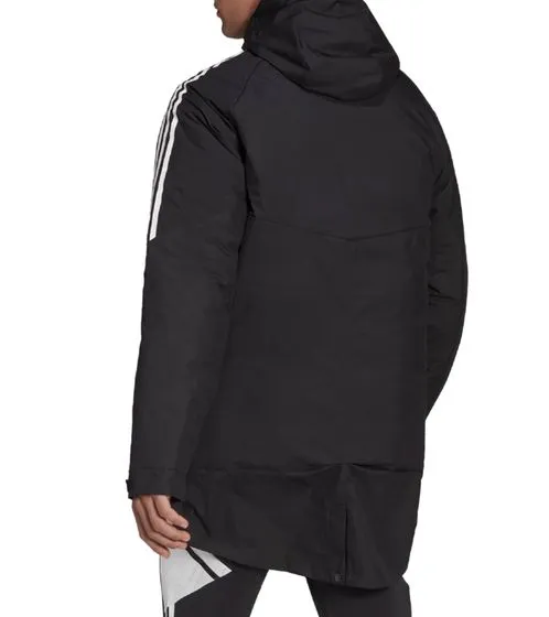 adidas Condivo 22 parka da stadio da uomo con trattamento DWR giacca da allenamento PrimeGreen H21252 nero