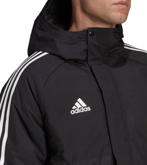 adidas Condivo 22 parka da stadio da uomo con trattamento DWR giacca da allenamento PrimeGreen H21252 nero