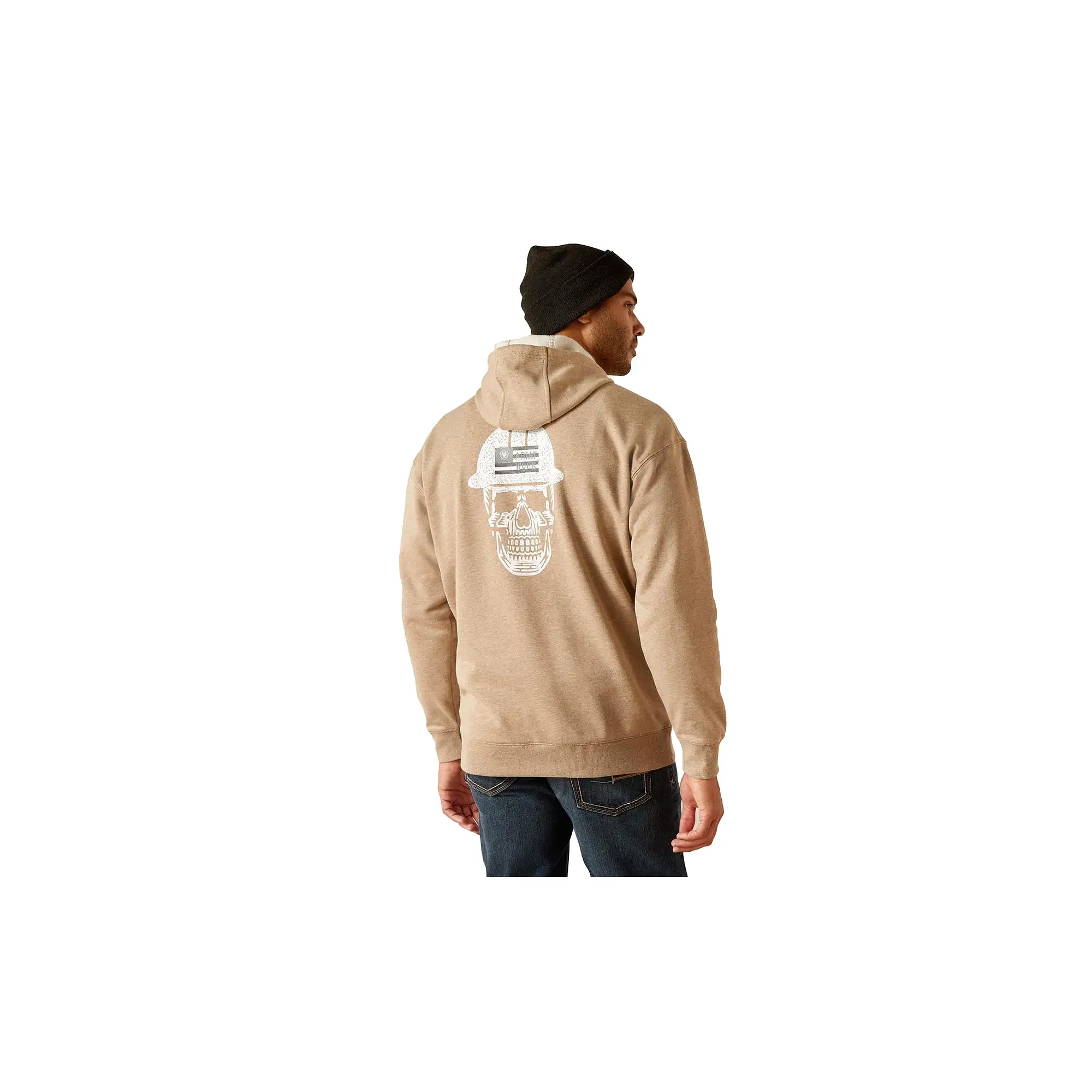 Ariat Rebar Roughneck Pullover Hoodie Oatmeal Heather