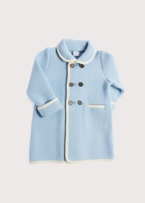 Austrian Double Breasted Wool Baby Coat in Baby Blue (6mths-3yrs)