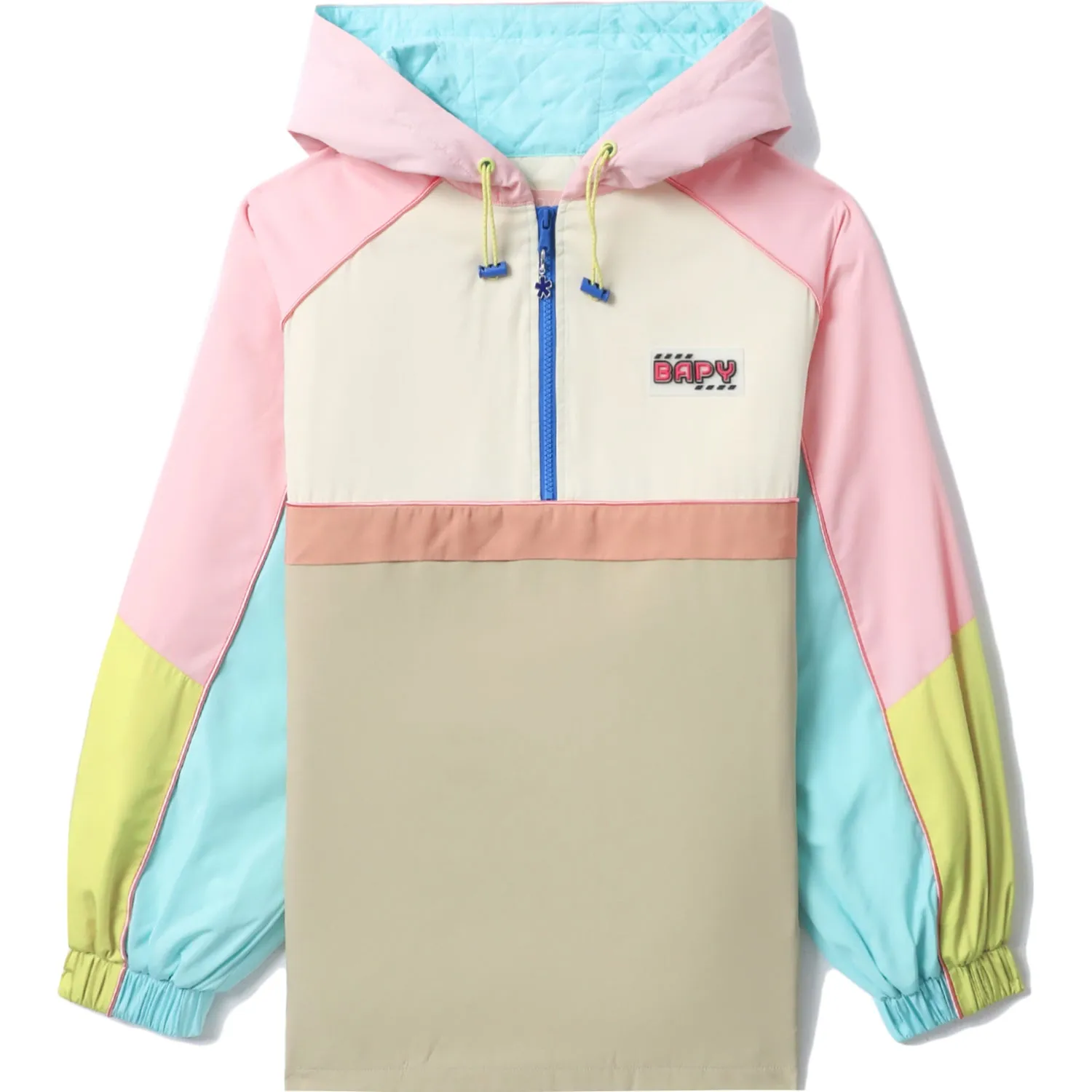 BAPY COLOR BLOCK HOODIE LADIES