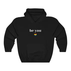 Be You Rainbow Heart Hoodie