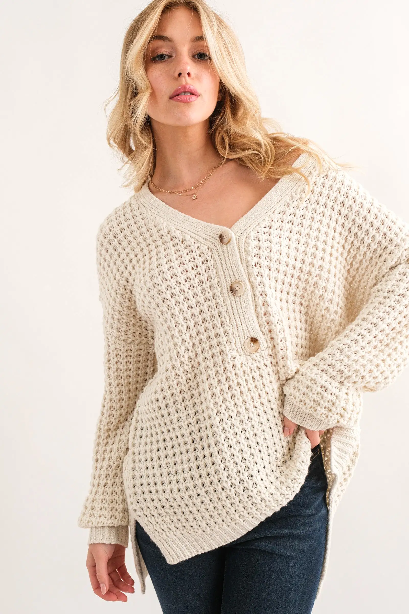 Best of My Heart Henley Sweater