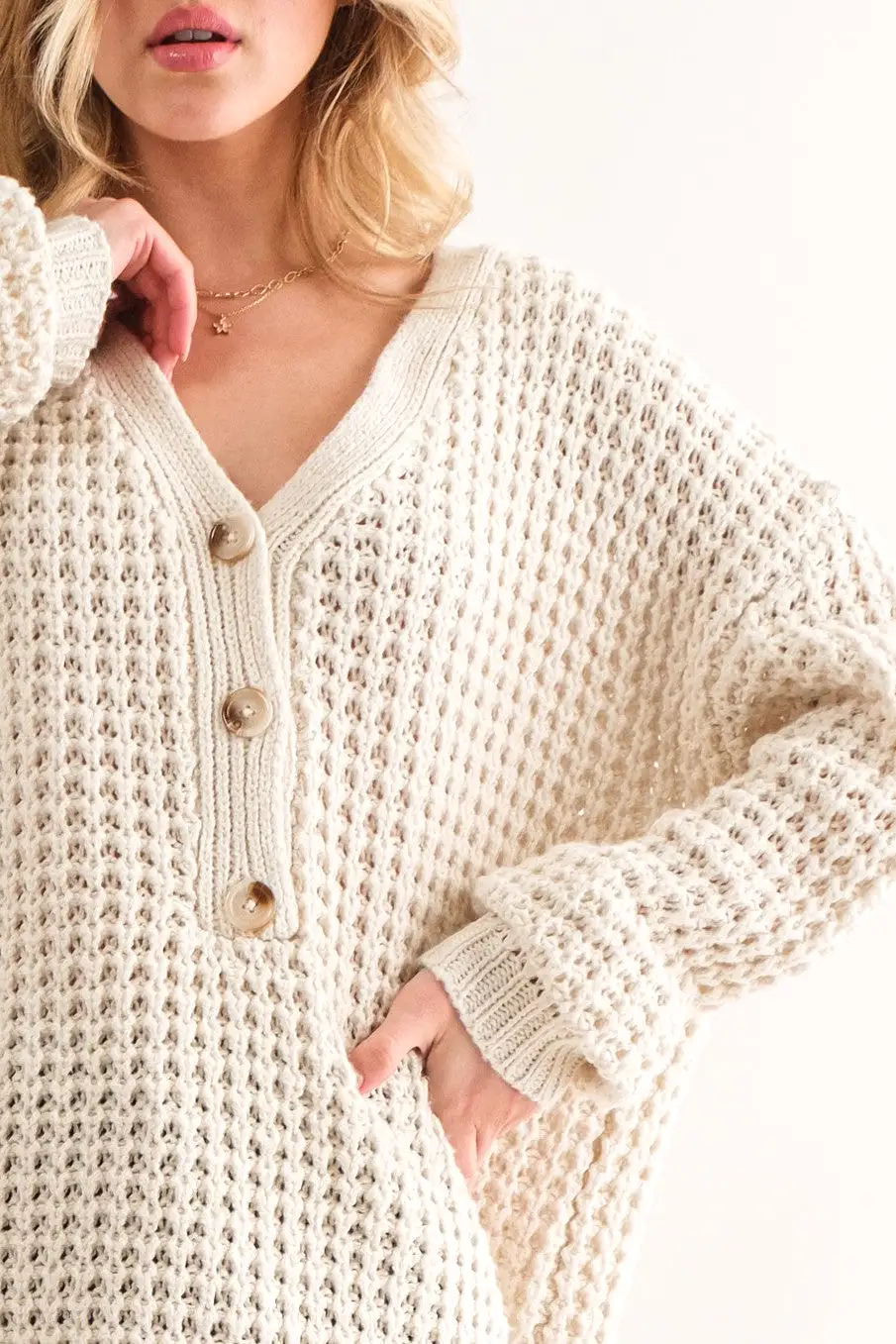 Best of My Heart Henley Sweater