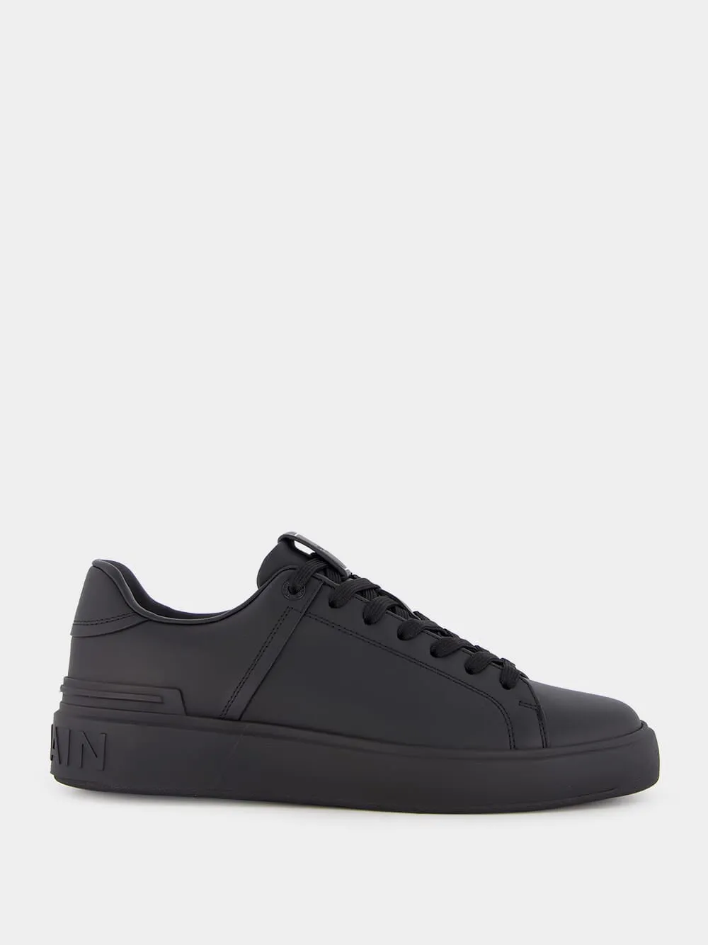 Black B-Court Leather Sneakers