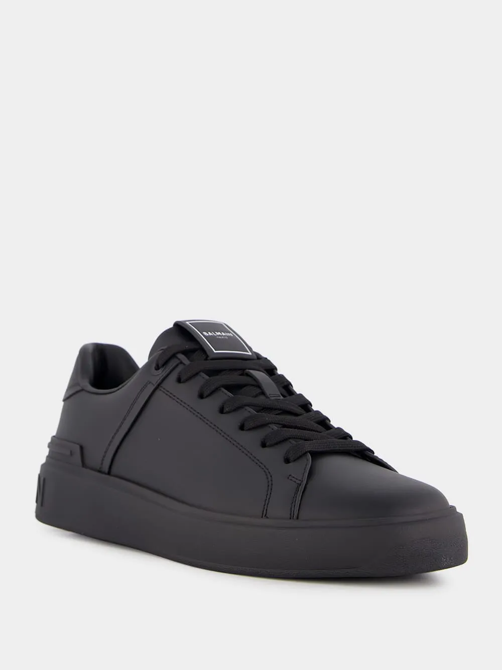 Black B-Court Leather Sneakers