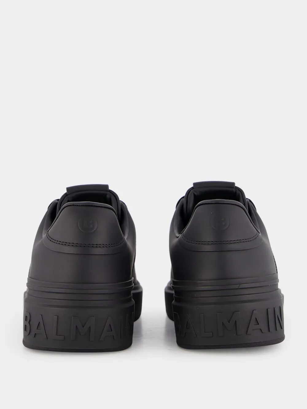 Black B-Court Leather Sneakers