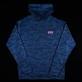 Blue Camo Patch Hoodie