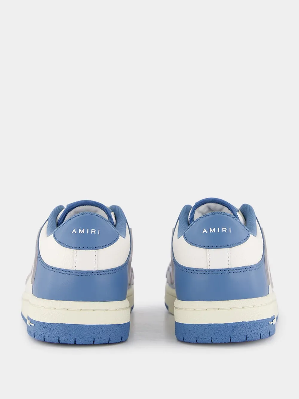 Blue Leather Skel Low Sneakers