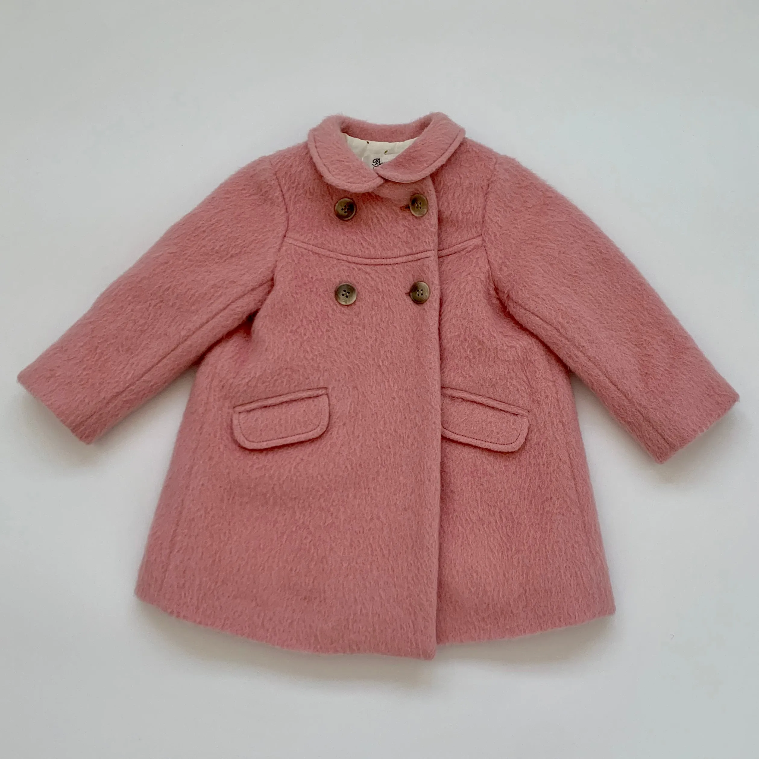 Bonpoint Candy Pink Wool Coat: 2 Years