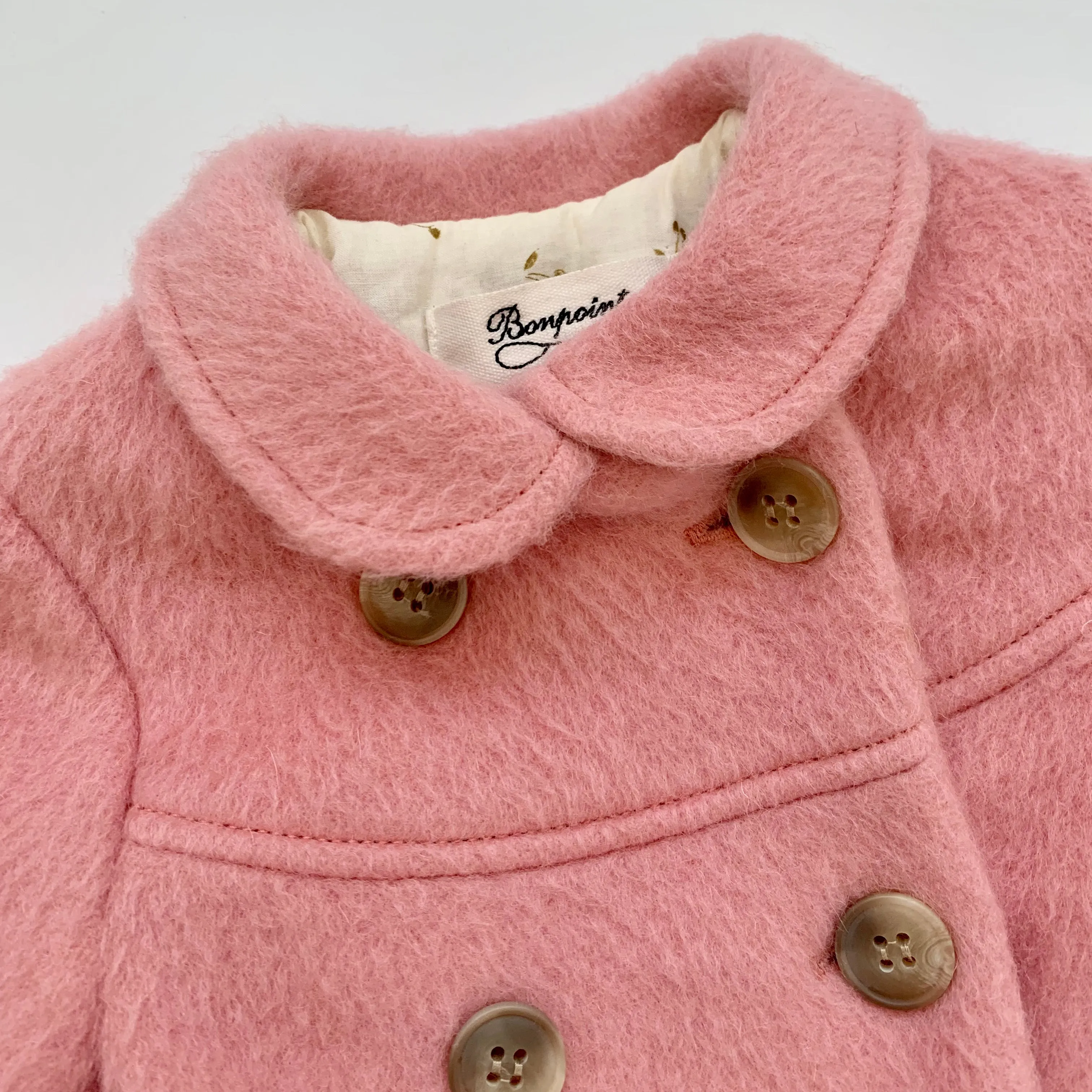 Bonpoint Candy Pink Wool Coat: 2 Years