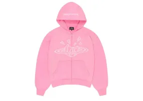 Broken Planet Zip Up Hoodie Candy Pink