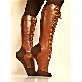 Brown Aerial boots w/ FRONT Lacing