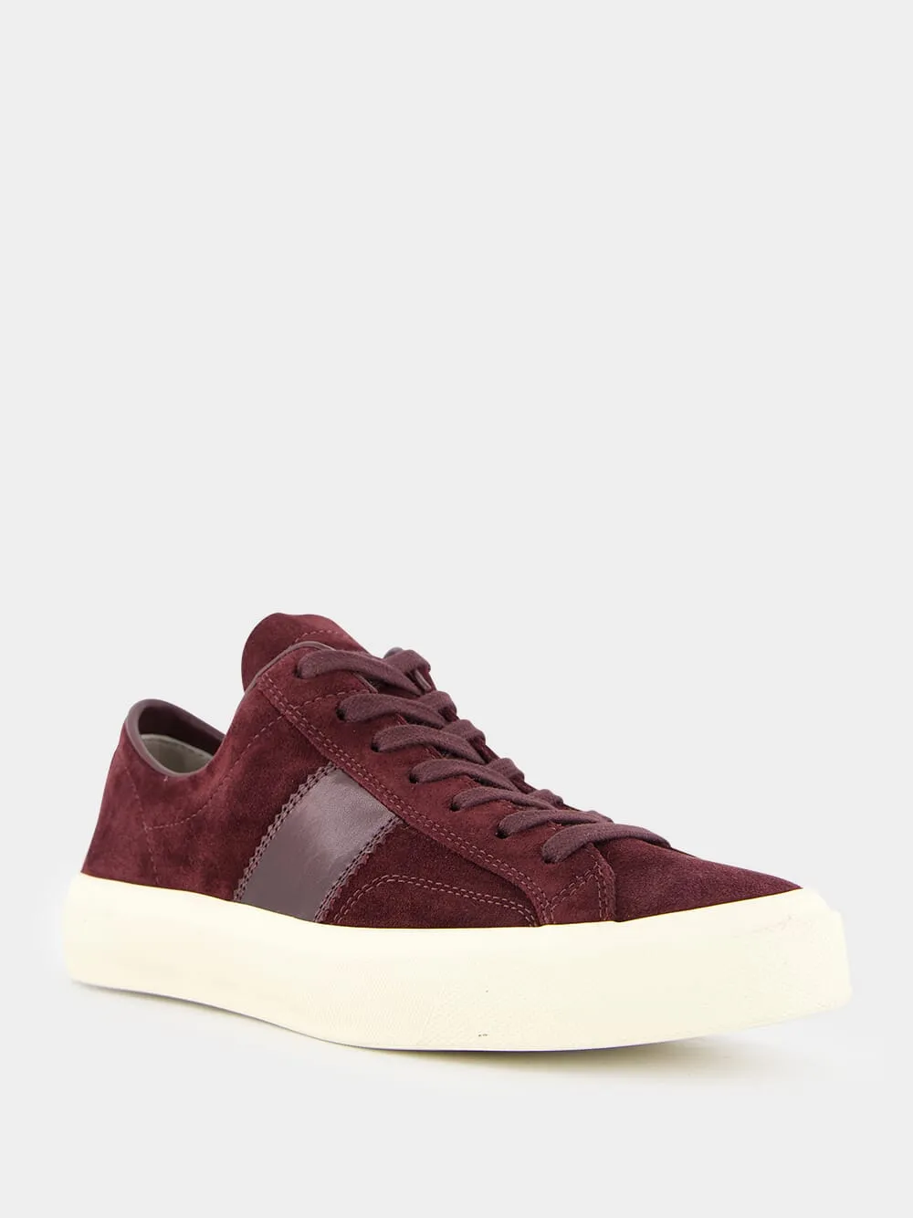 Burgundy Suede Cambridge Sneakers