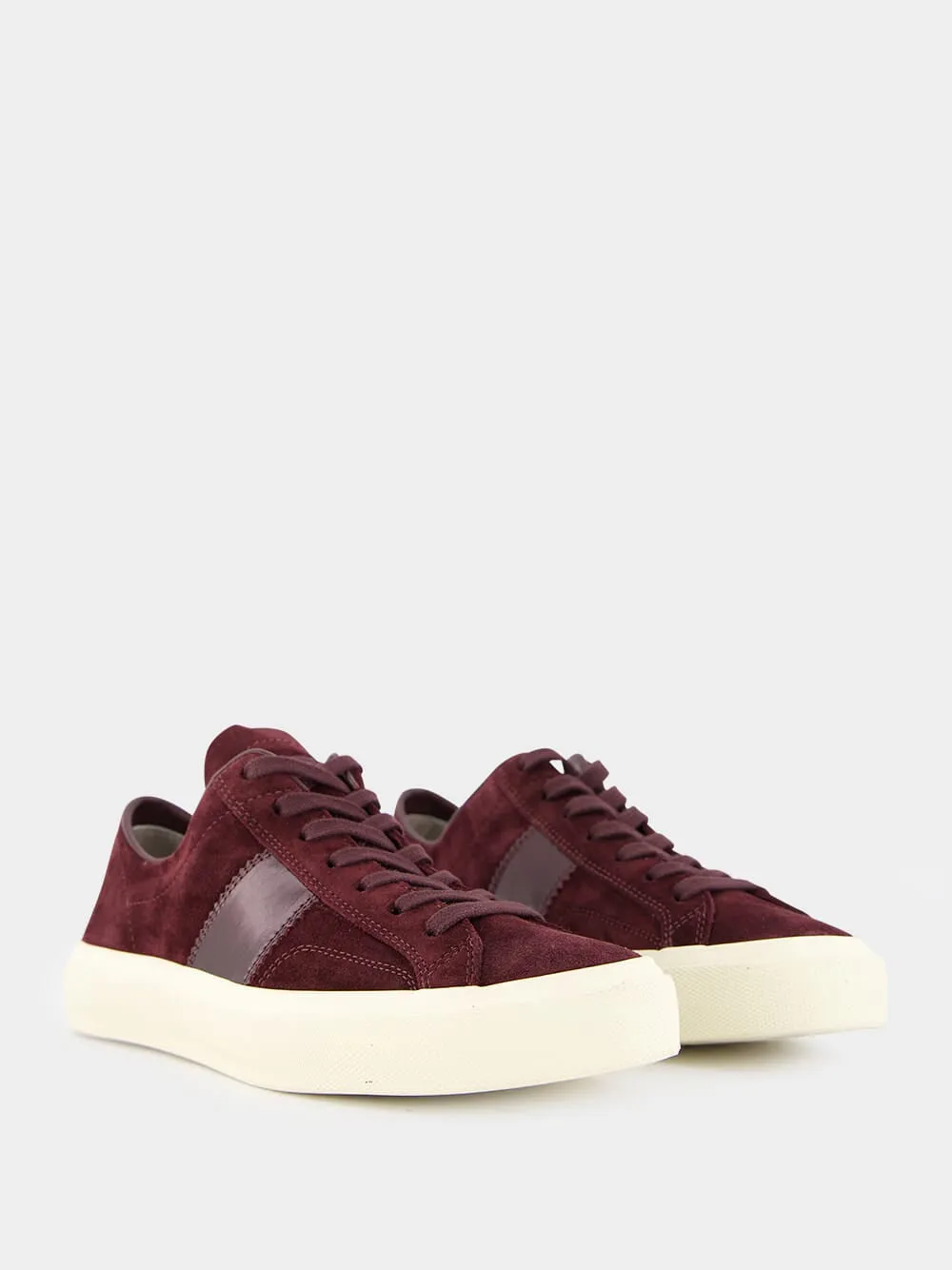 Burgundy Suede Cambridge Sneakers