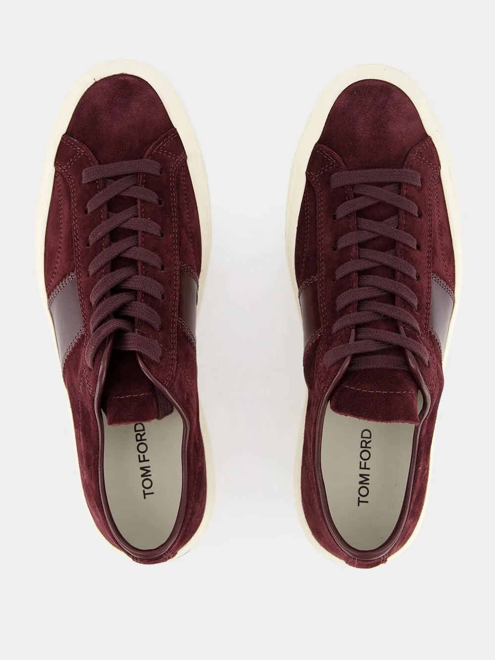 Burgundy Suede Cambridge Sneakers