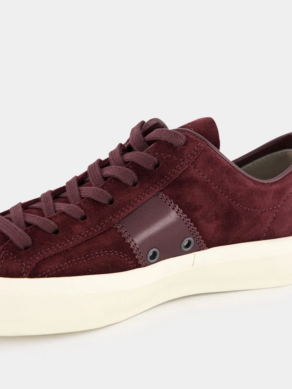 Burgundy Suede Cambridge Sneakers