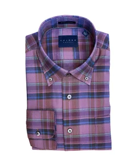 CALDER Lilac Buttoned Down Sport Shirt