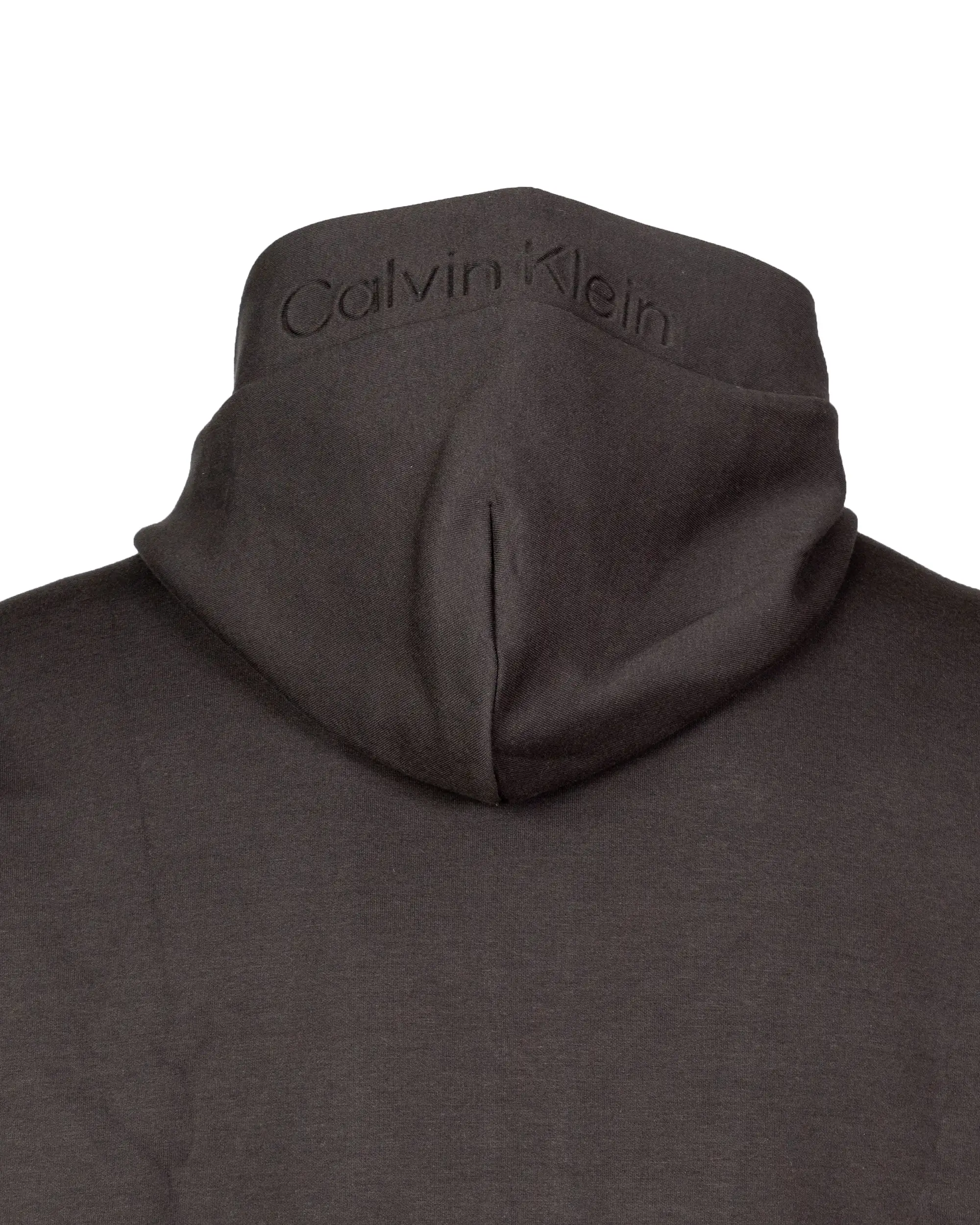 Calvin Klein Comfort Debossed Logo Hoodie Jacket Nero