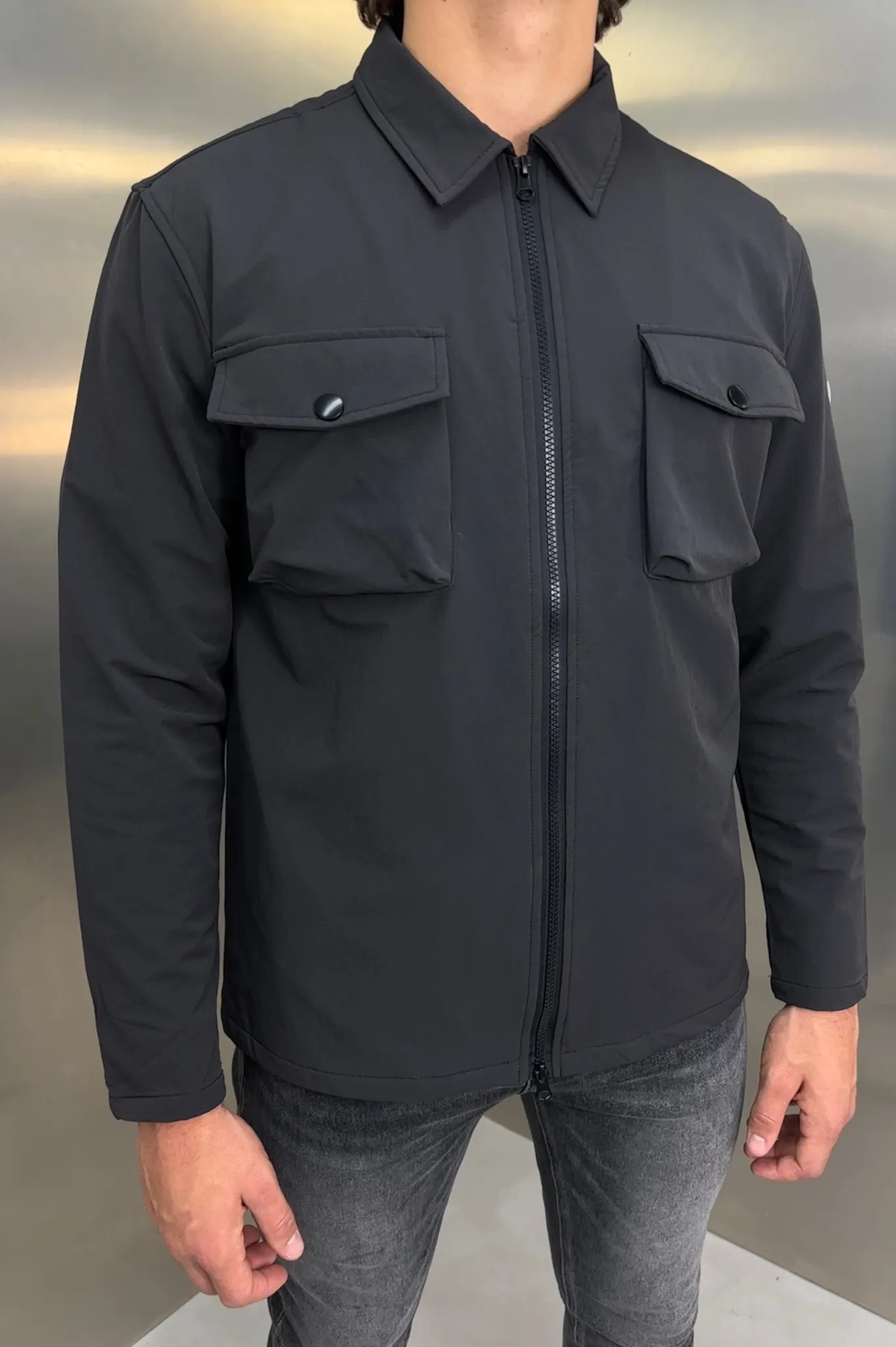 Capo BUTTON Jacket - Charcoal