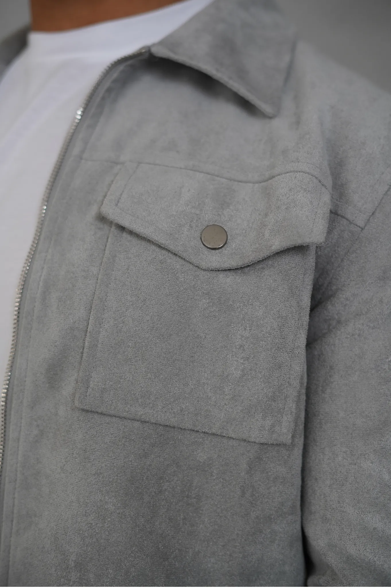 Capo SUEDE Jacket - Grey