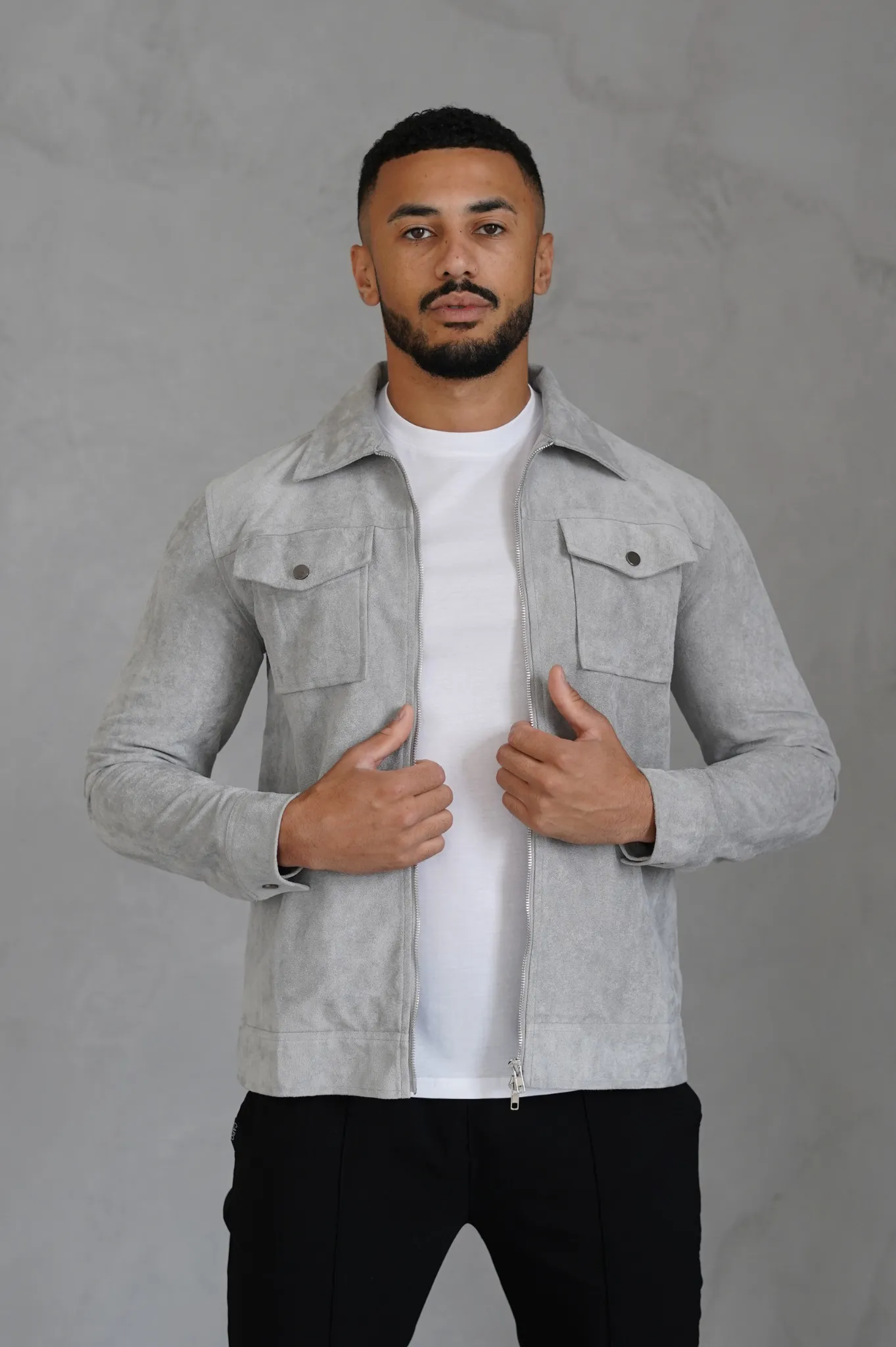 Capo SUEDE Jacket - Grey