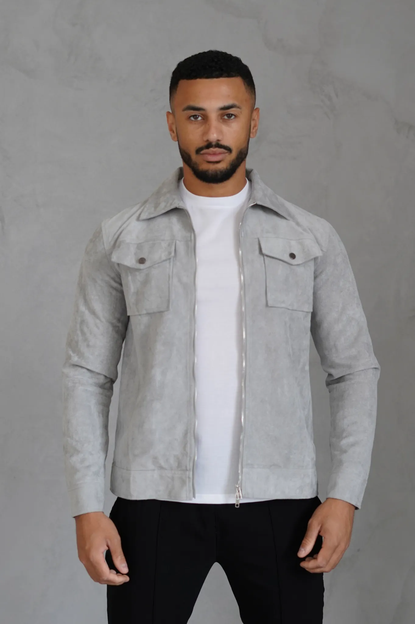 Capo SUEDE Jacket - Grey