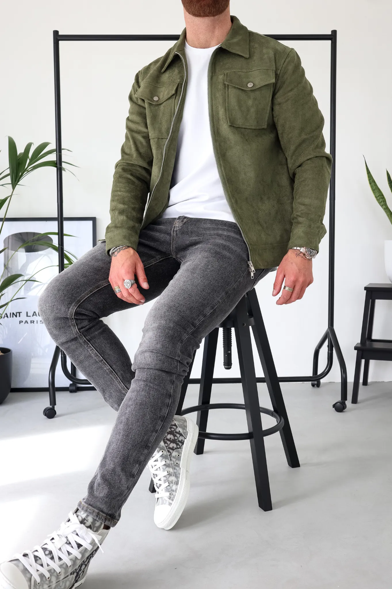 Capo SUEDE Jacket - Olive