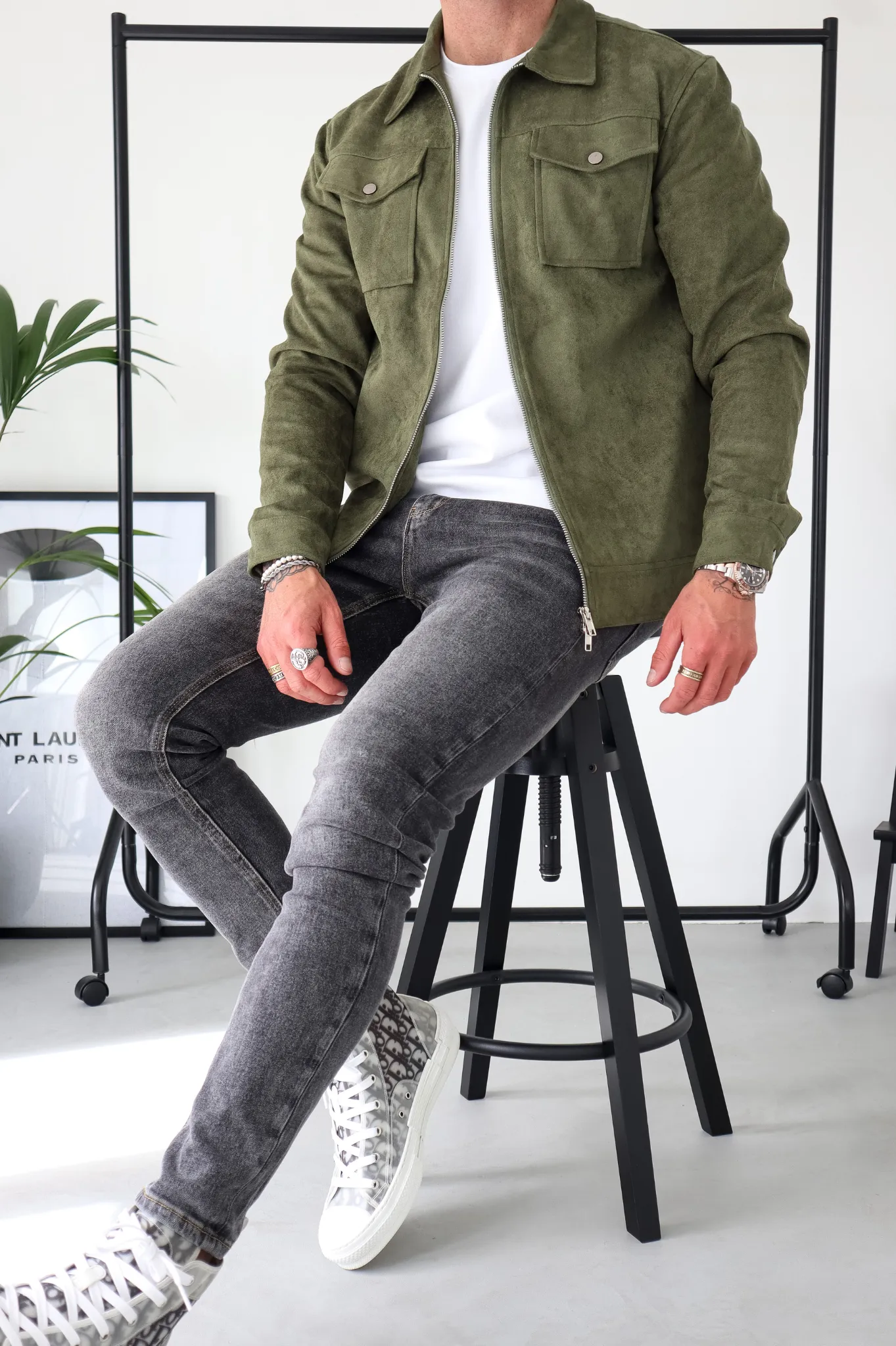 Capo SUEDE Jacket - Olive