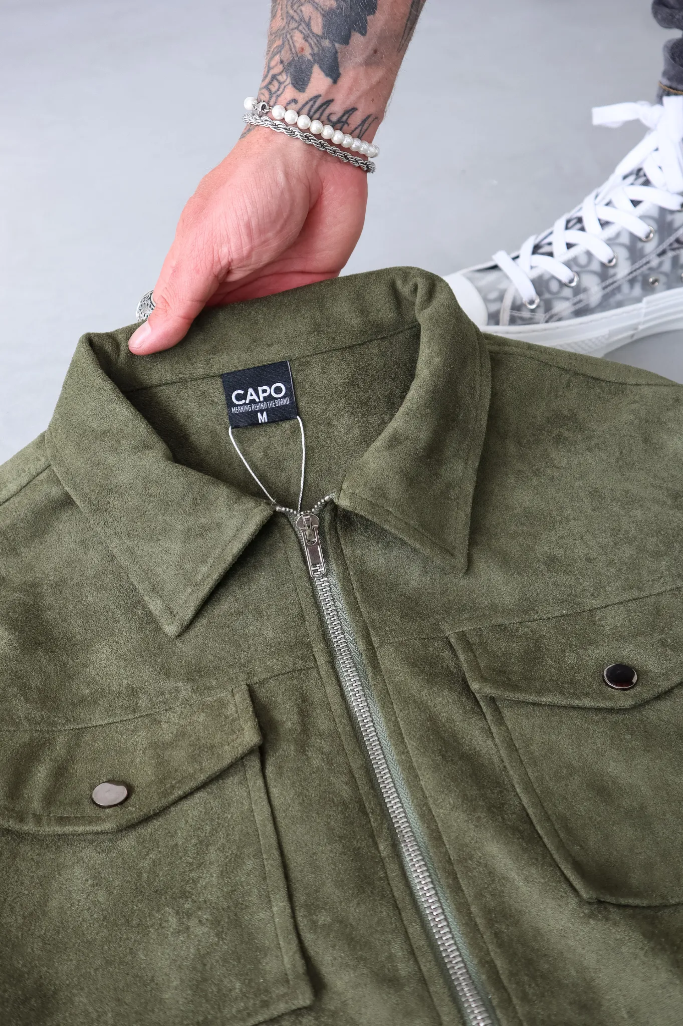 Capo SUEDE Jacket - Olive