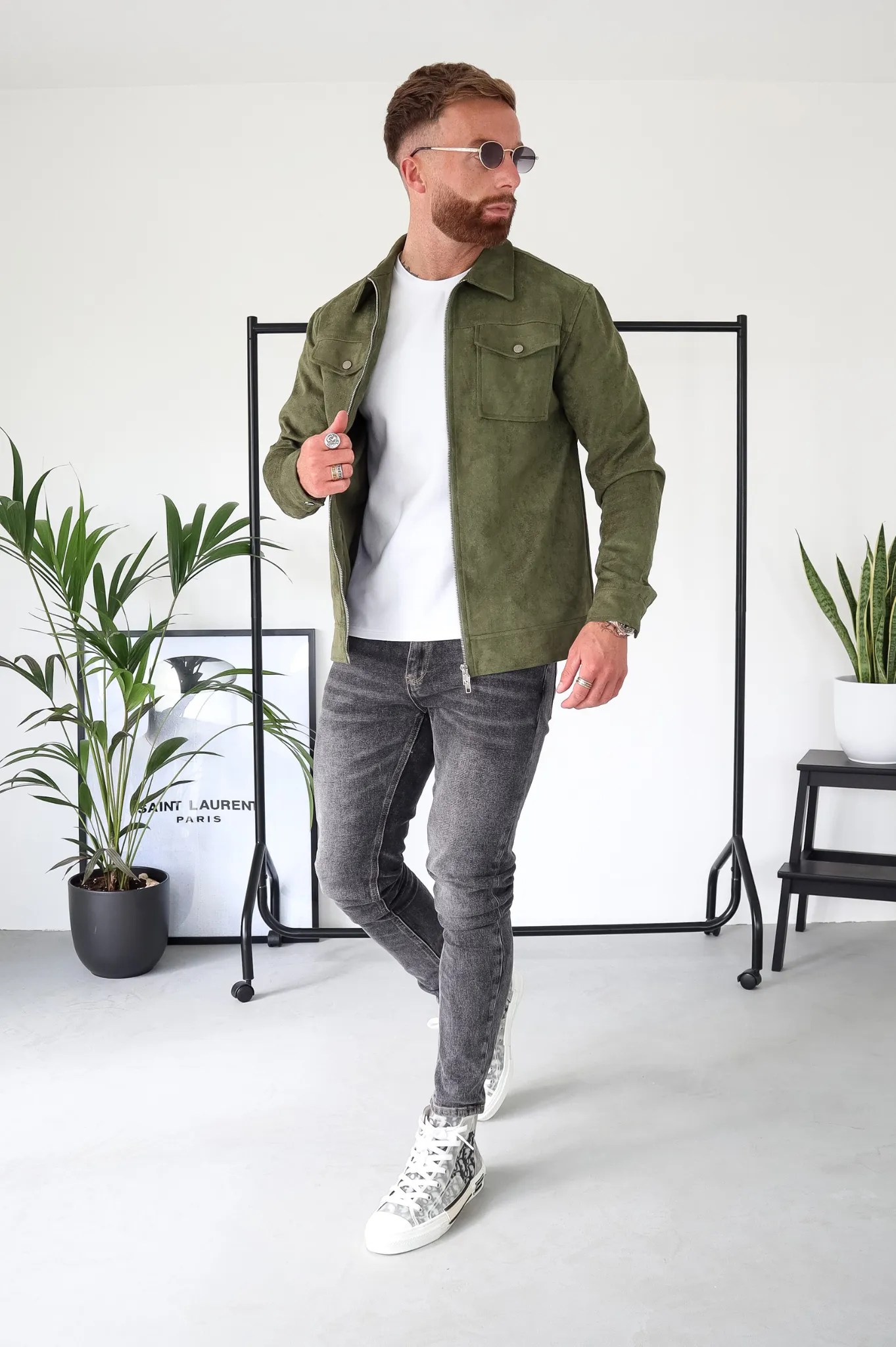 Capo SUEDE Jacket - Olive