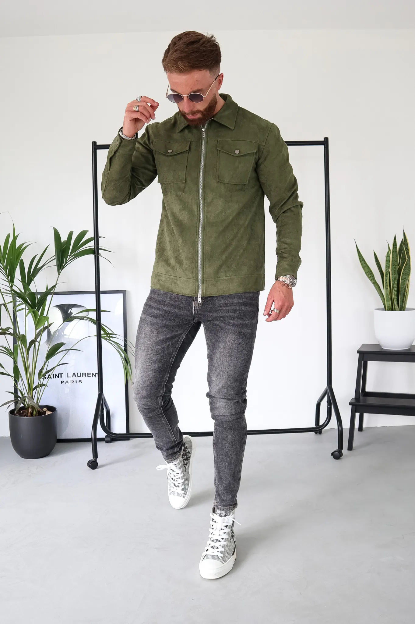 Capo SUEDE Jacket - Olive