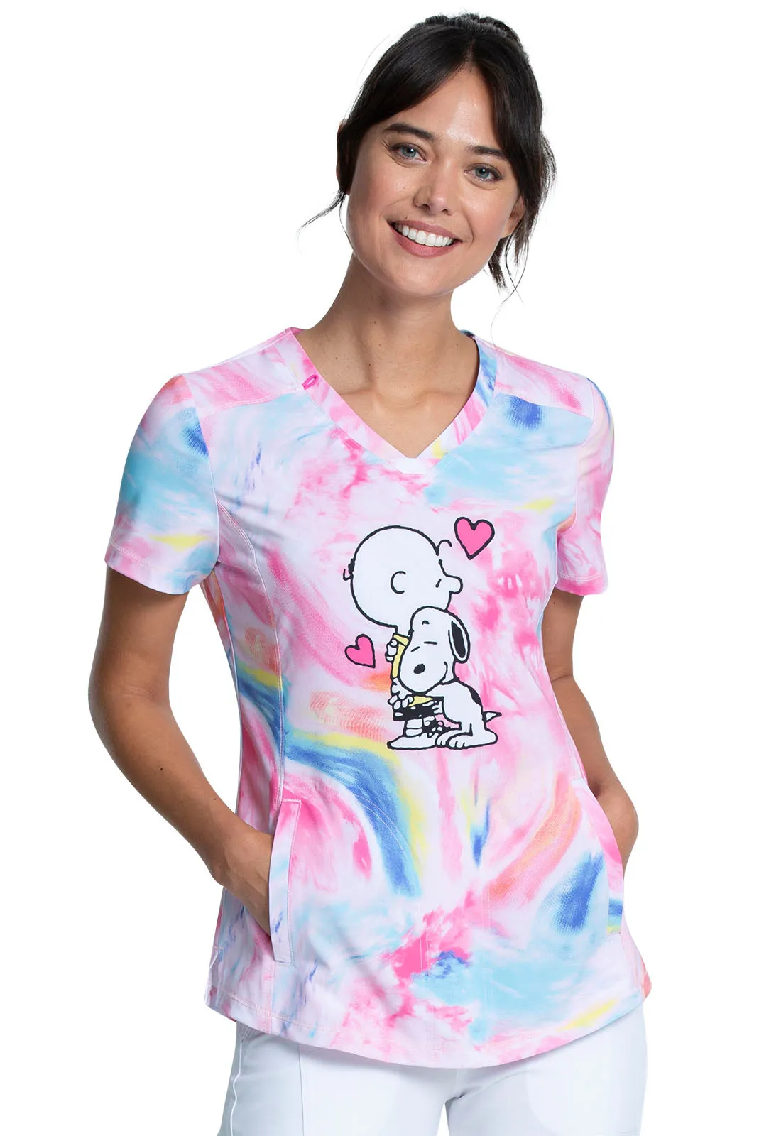 Charlie Brown V-Neck Top in Dog's Best Friend