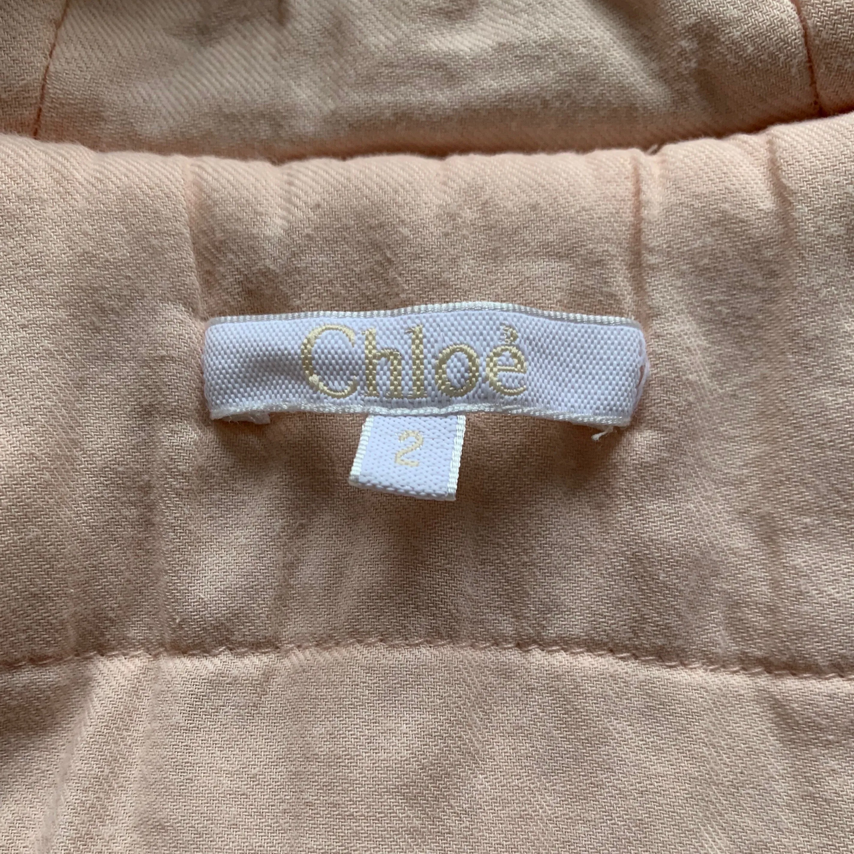 Chloé Light Tan Faux Fur Hooded Coat: 2 Years