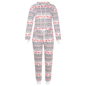 Christmas Pajamas! Reindeer Hoodie Set