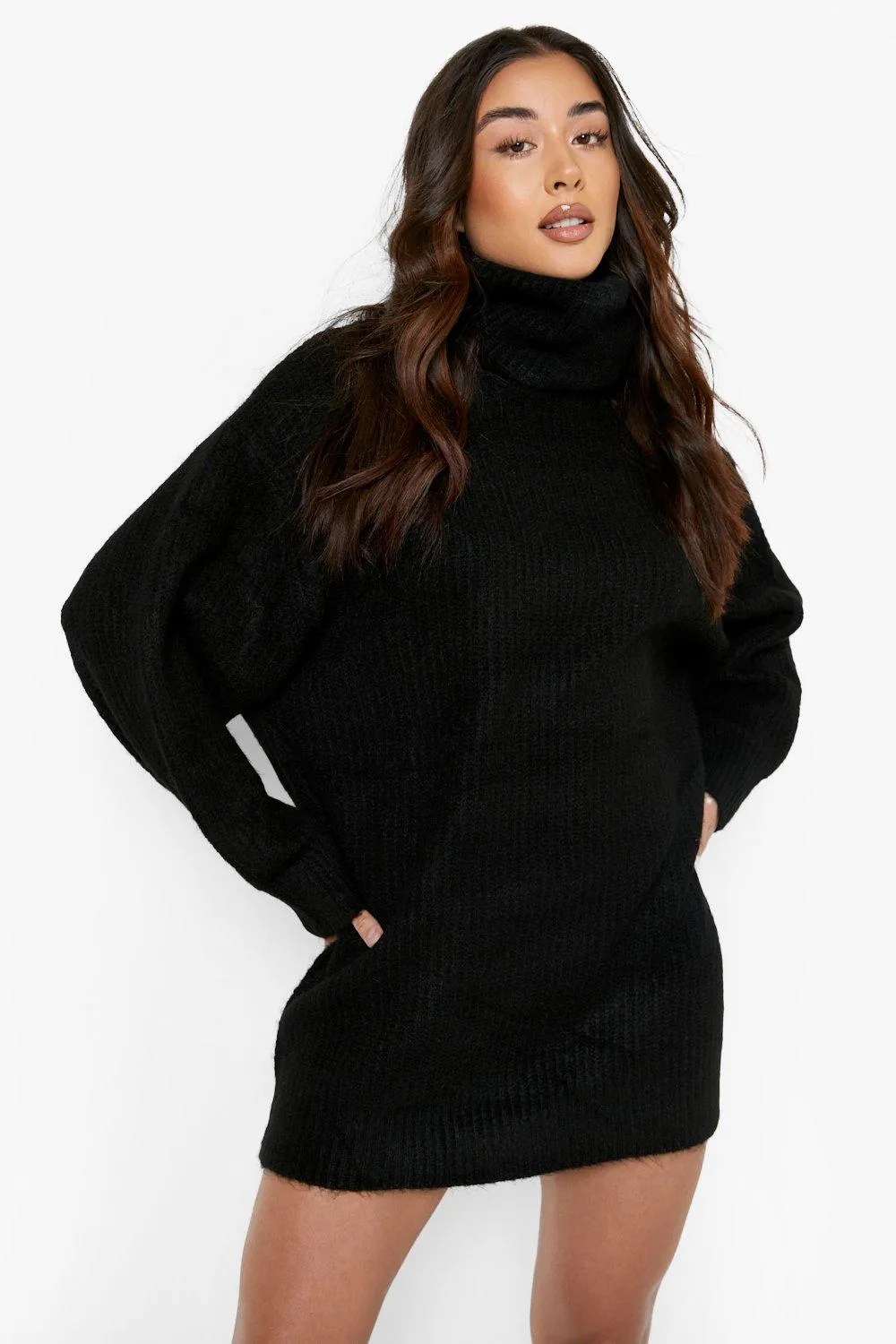 Chunky Oversized Boyfriend Fit Sweater Dress