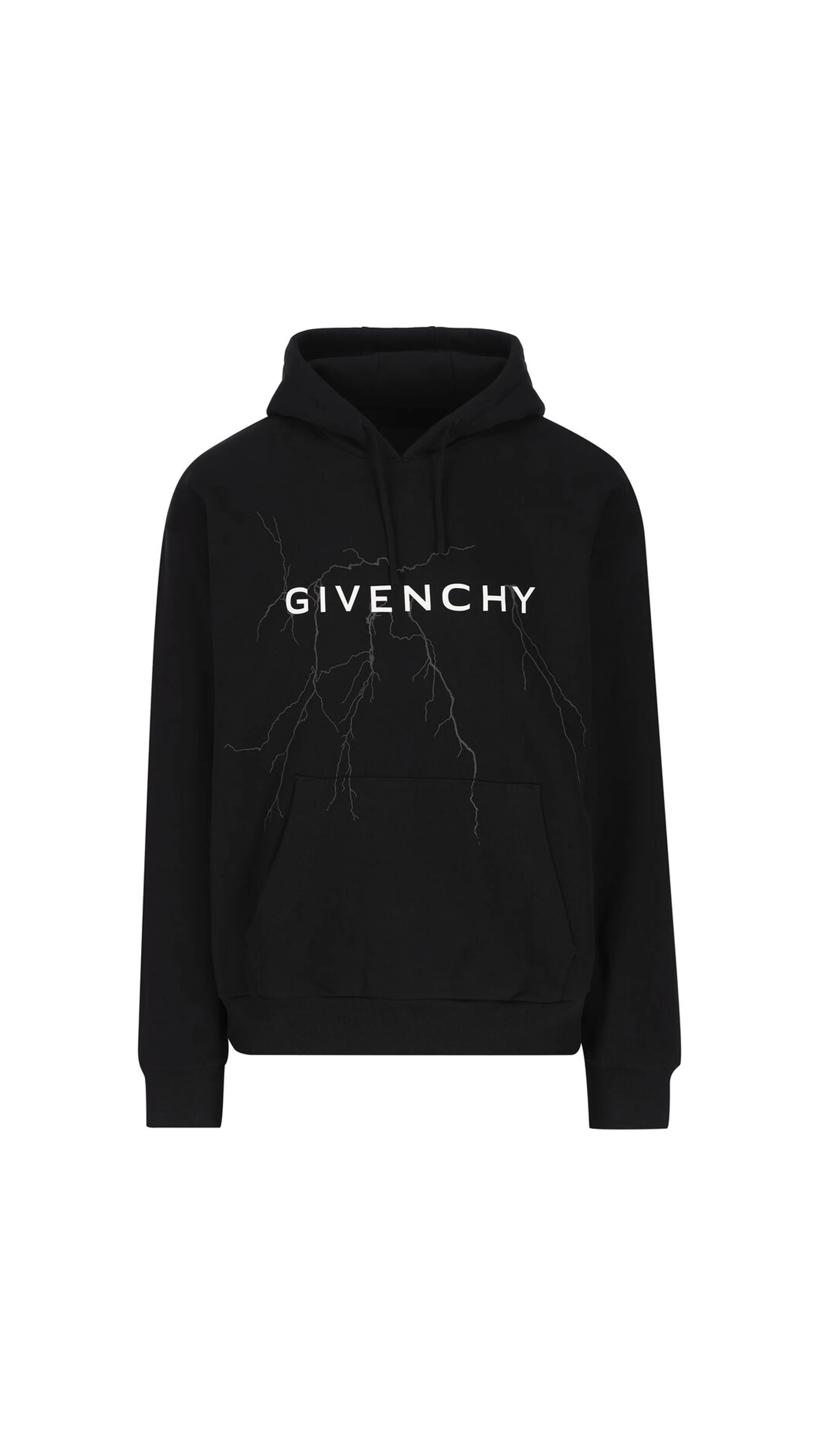 Cotton Logo Luxury Hoodie - Black