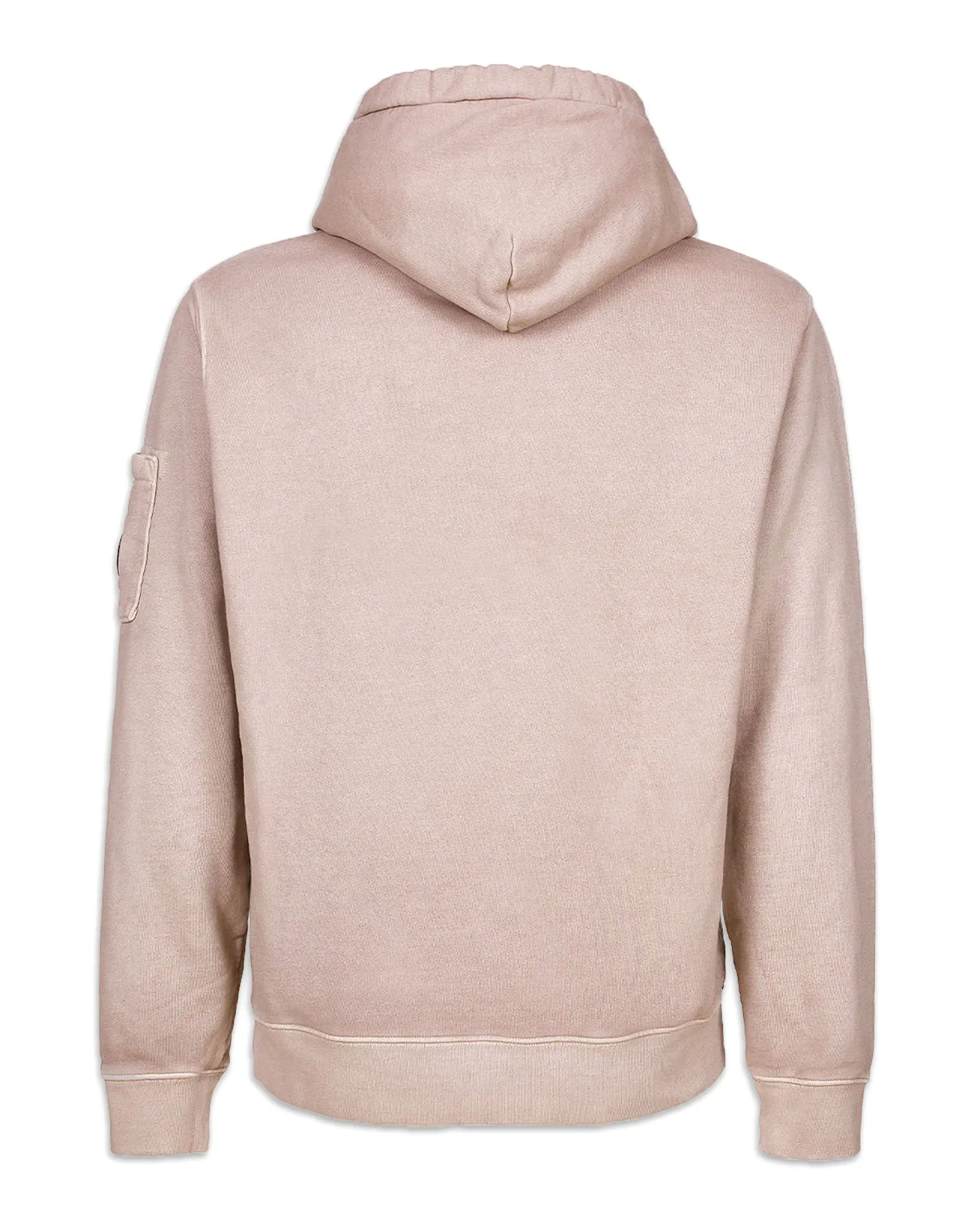 CP Company Brushed and Emerized Diagonal Fleece hoodie Bark