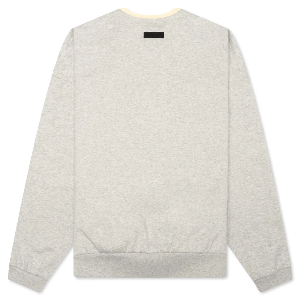 Crewneck Sweater - Light Heather Grey