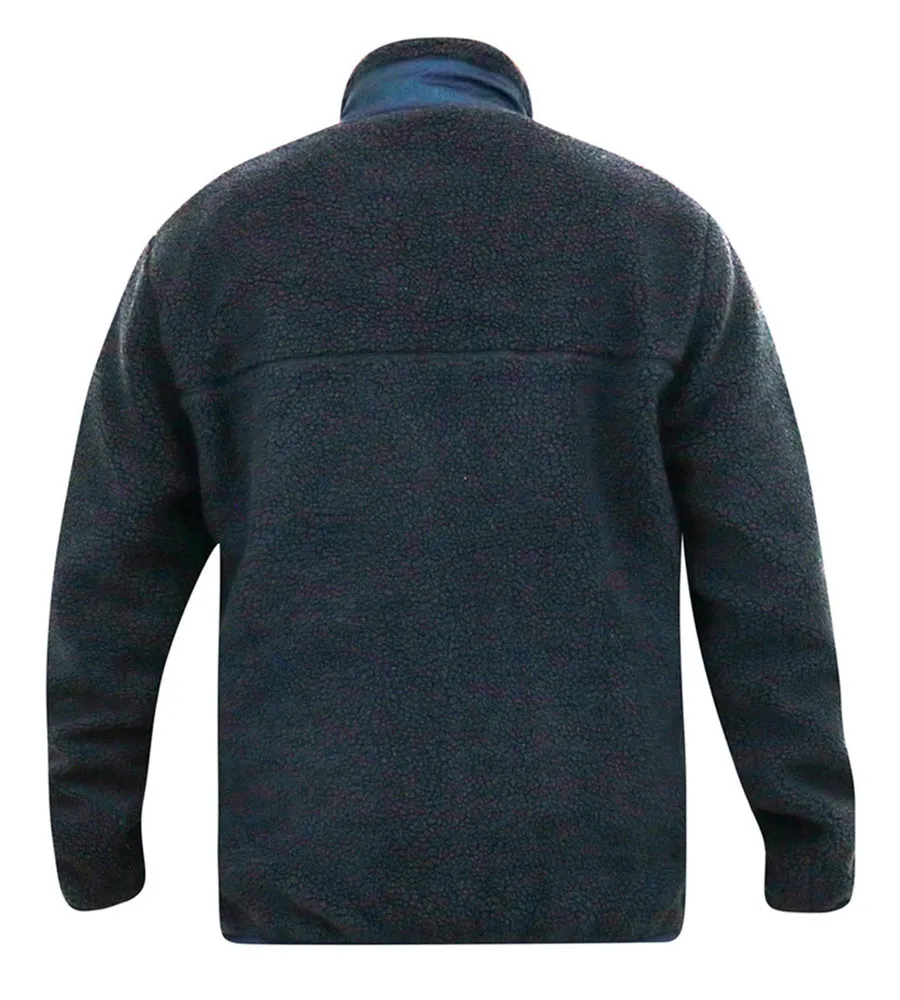 D555 Big Mens Sherpa Fleece Jacket With Micro Fleece Lining (SMITH)