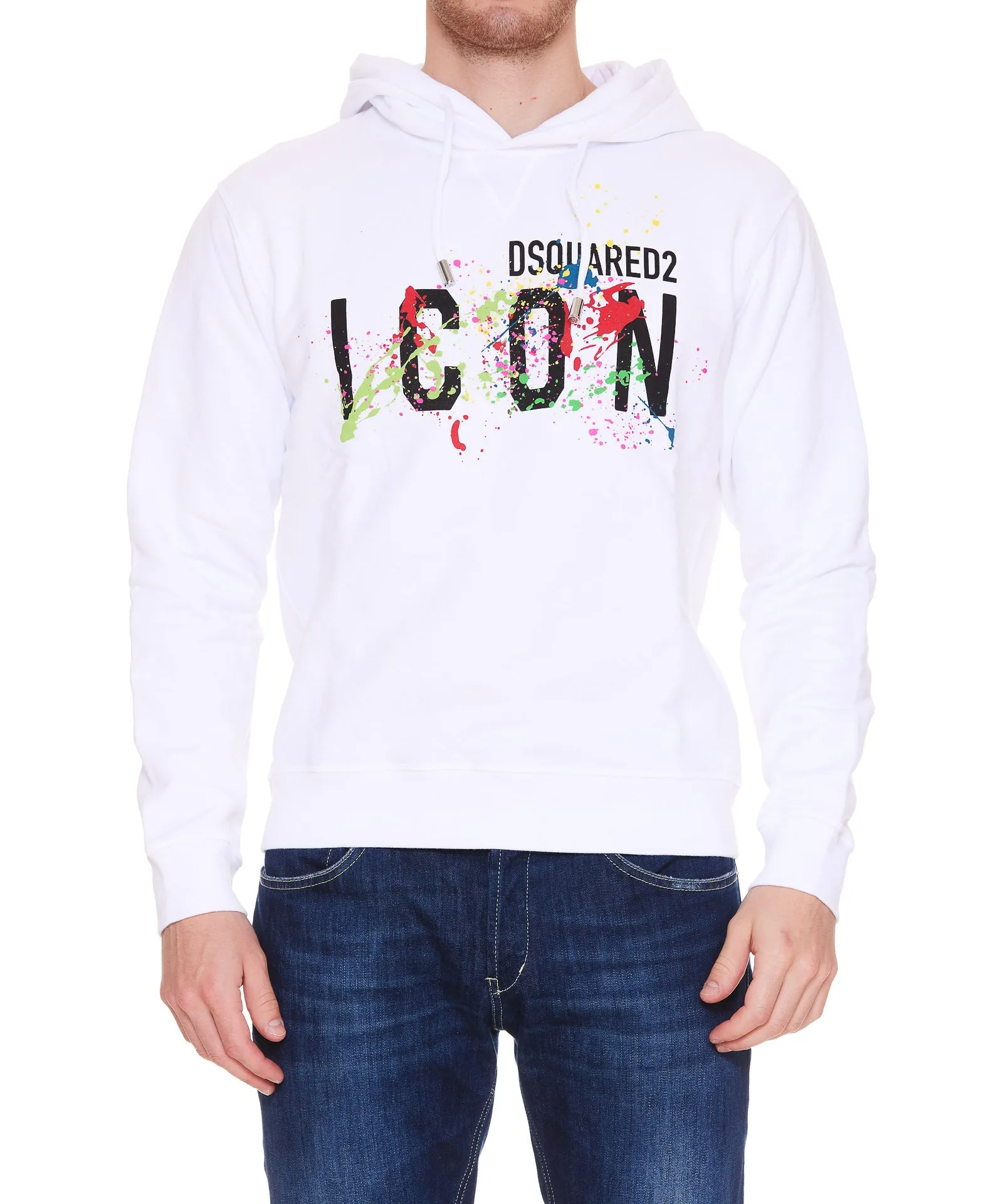 Dsquared2 Logo Printed Drawstring Hoodie