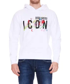 Dsquared2 Logo Printed Drawstring Hoodie