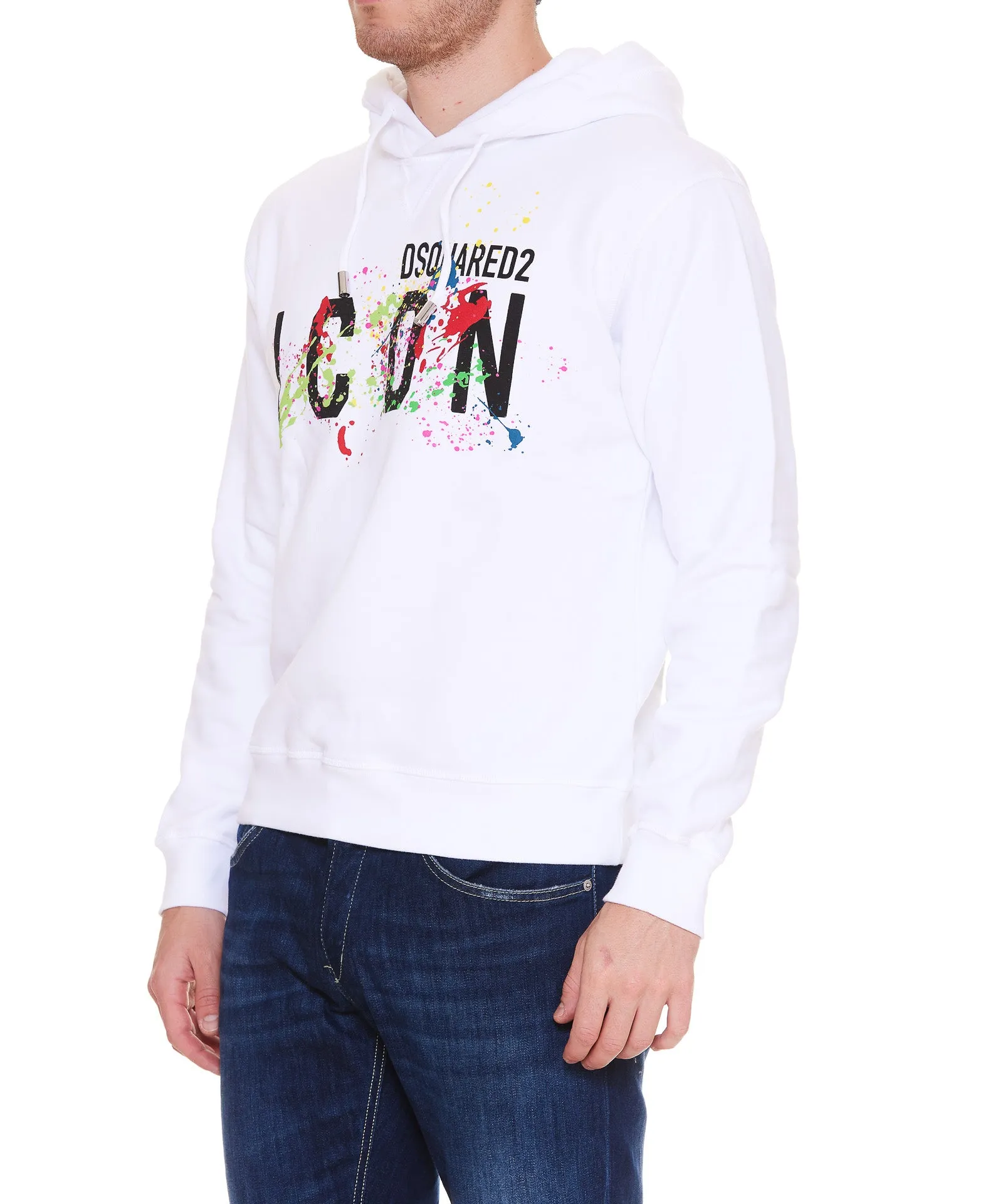 Dsquared2 Logo Printed Drawstring Hoodie