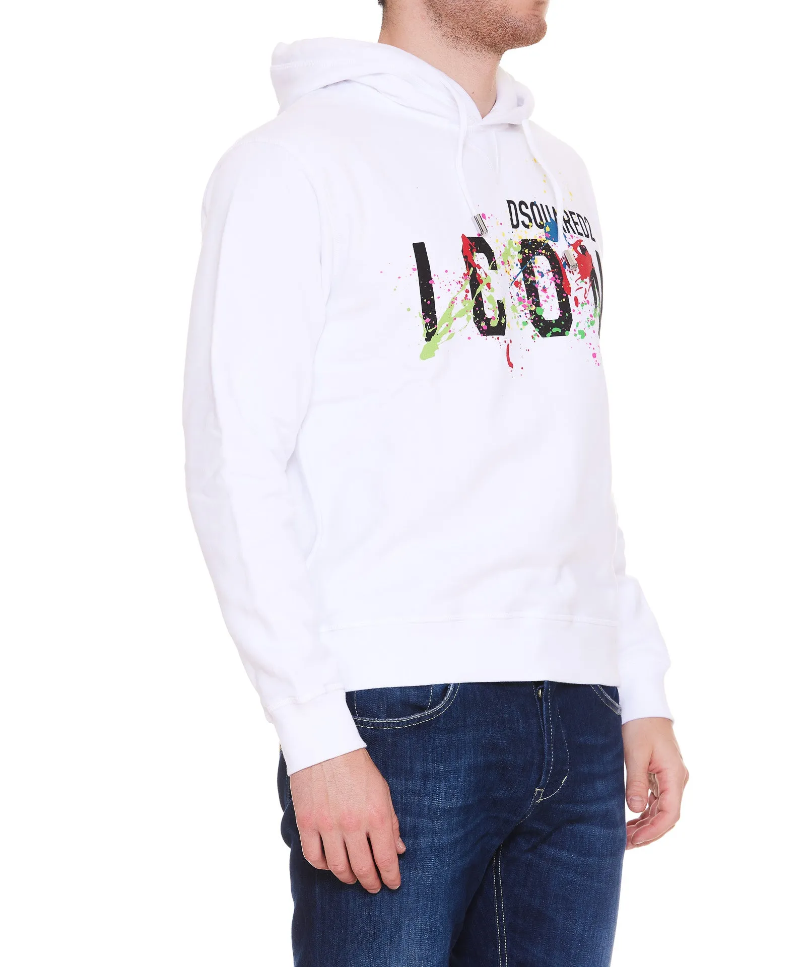 Dsquared2 Logo Printed Drawstring Hoodie