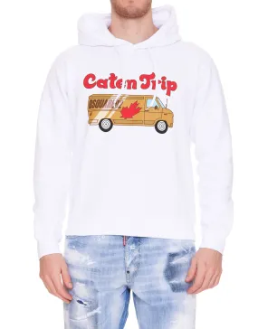 Dsquared2 Van-Printed Drawstring Hoodie